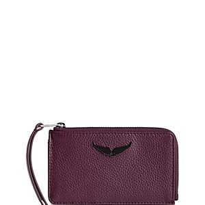 Zadig & Voltaire Zv Grained Leather Card Case- 4432100