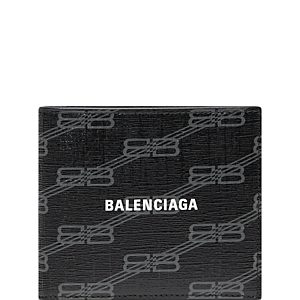 Balenciaga Signature Square Bb Monogram Folded Wallet- 4860712