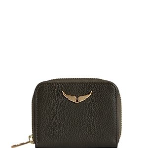 Zadig & Voltaire Zv Mini Grained Leather Wallet- 4432098
