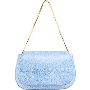 Alexander Wang Crest Faux Denim Shoulder Bag- 4784823