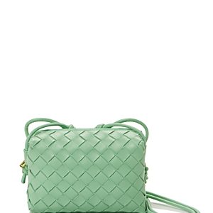 Bottega Veneta Mini Loop Camera Intrecciato Leather Crossbody Bag- 4201898