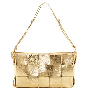 Bottega Veneta Mini Cassette Intreccio Leather Shoulder Bag- 4805912