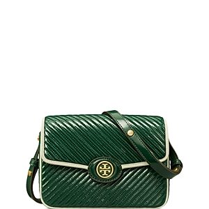 Tory Burch Robinson Patent Quilted Convertible Shoulder Bag- 4863329
