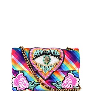 Kurt Geiger London Kensington Medium Soft Embellished Eye Shoulder Bag- 4874766