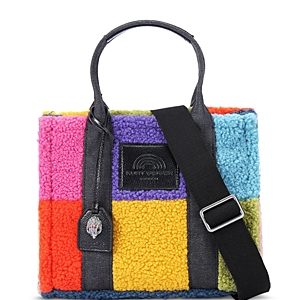 Kurt Geiger London Southbank Mini Color Block Faux Fur Tote- 4874729