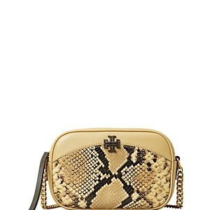 Tory Burch McGraw Snake Embossed Camera Bag- 4894116