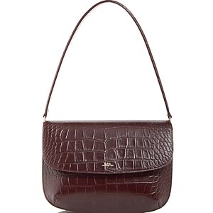 A.p.c. Sarah Croc Embossed Leather Shoulder Bag- 4849843