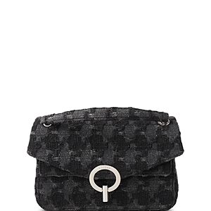 Sandro Yza Small Black Tweed Convertible Handbag- 4813433