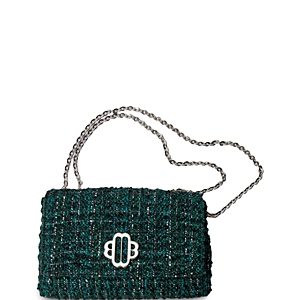 Maje Cover Bloom Tweed Small Handbag- 4795204