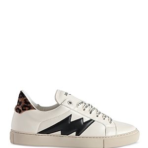 Zadig & Voltaire Women's La Flash Vintage Bold Lace Up Low Top Sneakers- 4746748