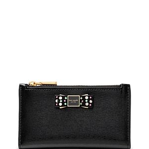 kate spade new york Morgan Bow Bedazzled Small Patent Leather Bifold Wallet- 4782894