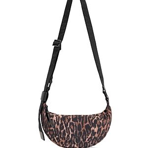 Allsaints Anita Half Moon Animal Print Crossbody- 4894696
