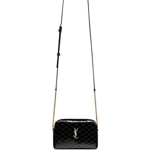Saint Laurent Gaby Zipped Pouch in Quilted Patent Leather- 4926861