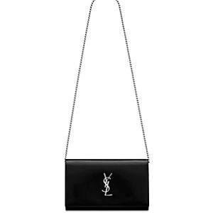 Saint Laurent Cassandre Chain Wallet in Shiny Leather- 4926878