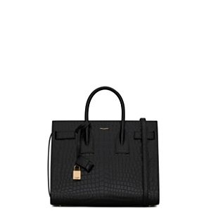 Saint Laurent Medium Sac De Jour in Matte Embossed Crocodile Leather- 4926860