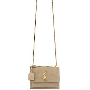 Saint Laurent Sunset Small Bag in Suede- 4926912