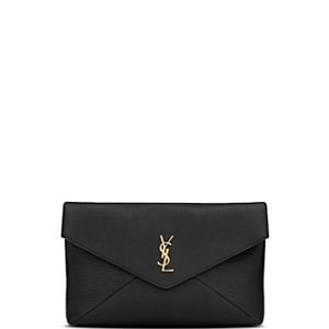 Saint Laurent Cassandre Large Envelope Pouch in Lambskin- 4926917