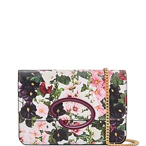 Oscar de la Renta O Pouchette Floral Print Shoulder Bag- 4879464