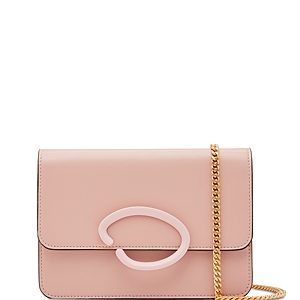 Oscar de la Renta O Pouchette Leather Shoulder Bag- 4879463