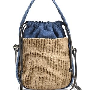 Chloe Woody Small Basket Drawstring Bag- 4885999