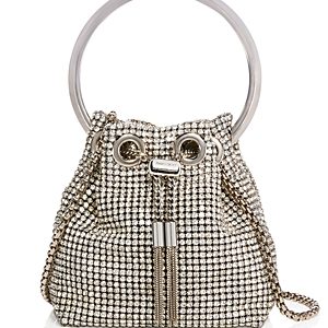 Jimmy Choo Bon Bon Micro Crystal Bucket Bag- 4899374