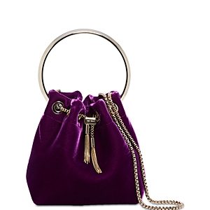 Jimmy Choo Bon Bon Velvet Bucket Bag- 4899381