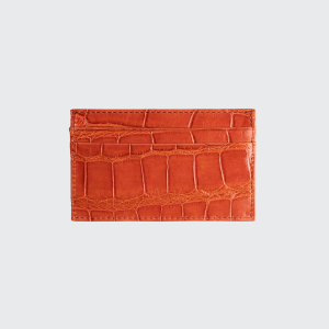 Men's Alligator Leather Card Case- sku200960414