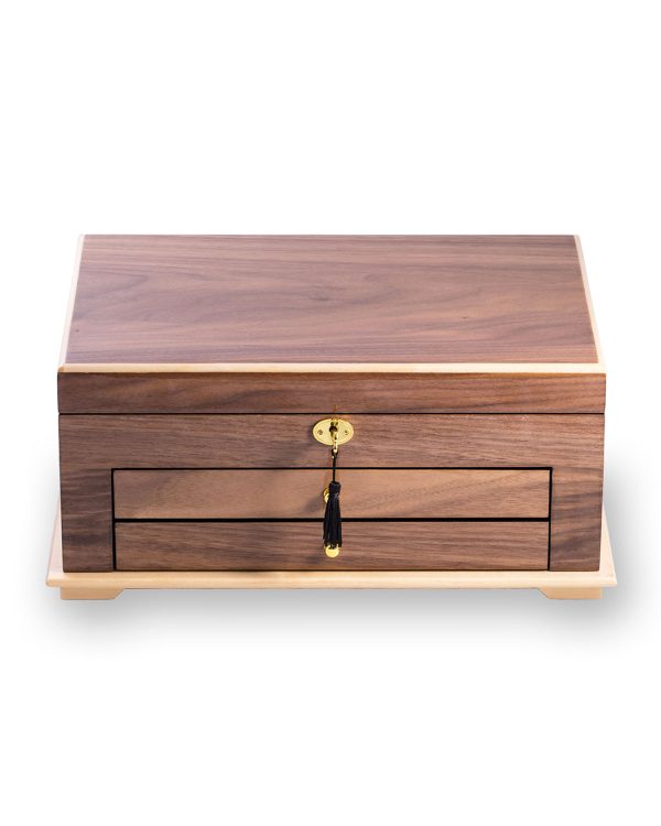 Walnut 3-Level Jewelry Box- sku203311250