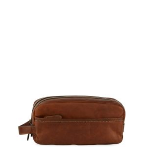 Logan Leather Travel Kit, Dark Brown- sku155010689