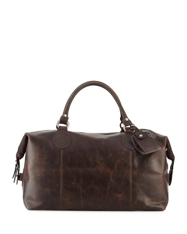 Logan Men's Leather Overnight Bag- sku165240476