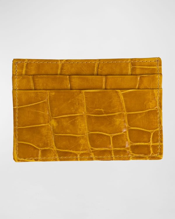 Men's Alligator Card Case- sku209374637