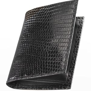 Lizard Business Card Case, Black- sku169010038