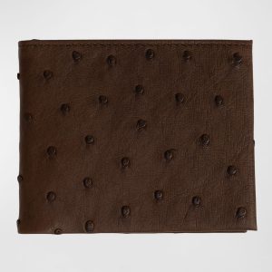 Ostrich Bi-Fold Wallet- sku157531804
