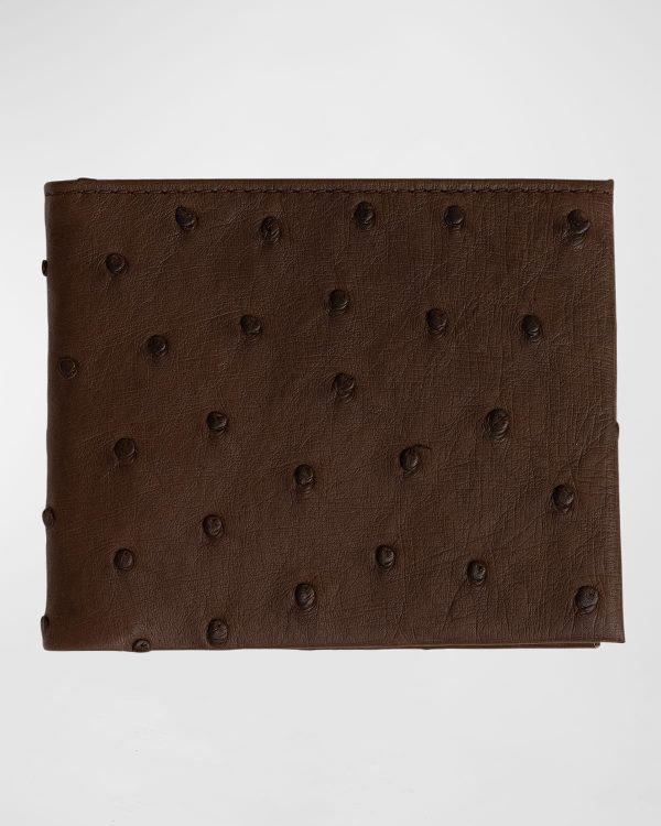 Ostrich Bi-Fold Wallet- sku157531804
