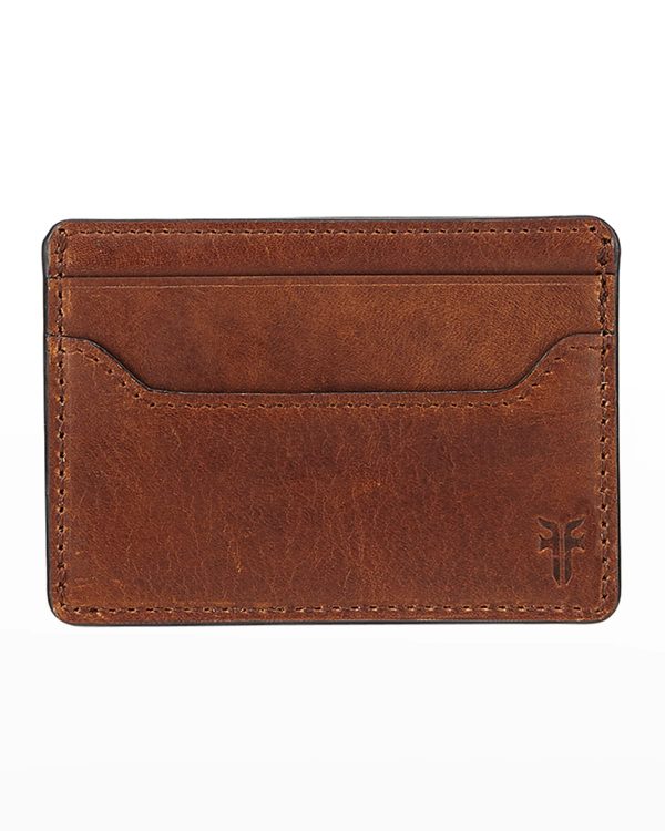 Logan Leather Card Case with Money Clip- sku175580043