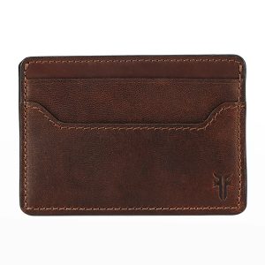 Logan Leather Card Case with Money Clip- sku175580044