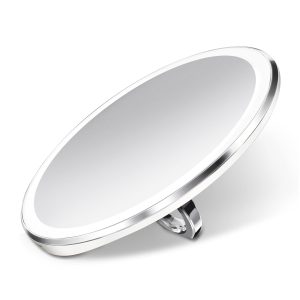 Sensor Makeup Mirror Compact, 3x Magnification, White- sku182030175