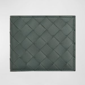 Men's Intrecciato Leather Bifold Wallet- sku221971100