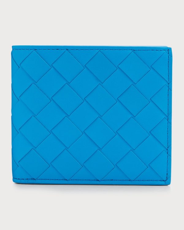 Men's Intrecciato Leather Bifold Wallet- sku213820591