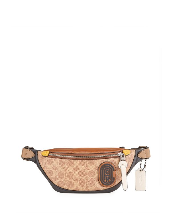 Men's Signature Canvas/Leather Belt Bag- sku193920022