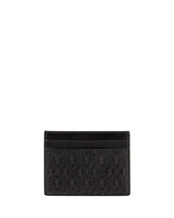 Men's Cassandre YSL Logo Leather Card Case- sku199670886