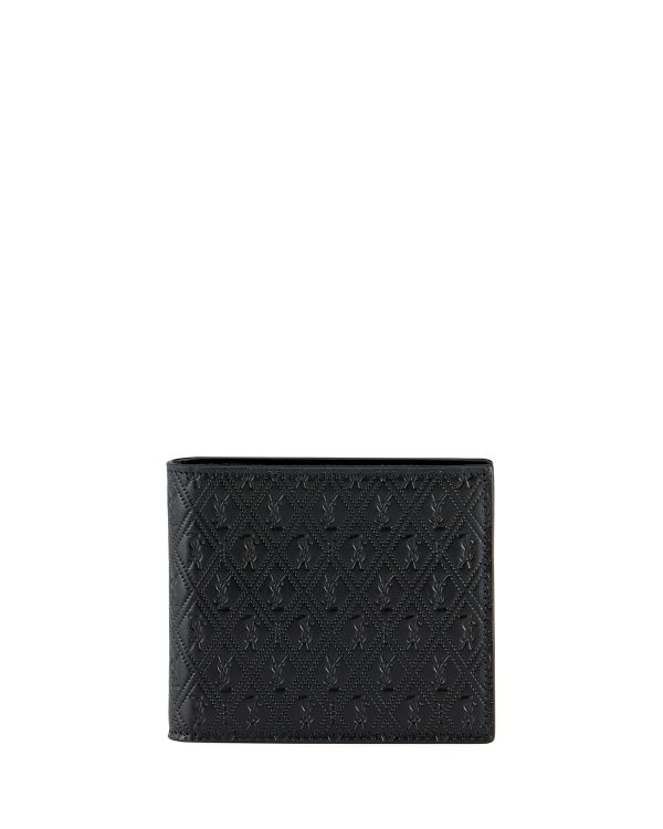 Men's Cassandre YSL Logo Leather Wallet- sku199670494