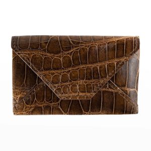 Men's Personalized Alligator Leather Card Case- sku200950873