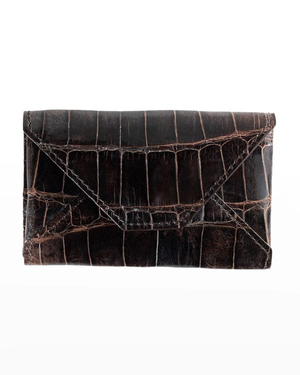 Men's Personalized Alligator Leather Card Case- sku200951072