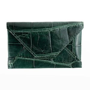 Men's Personalized Alligator Leather Card Case- sku200960705