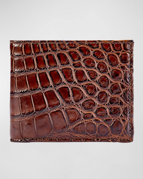 Men's Alligator Leather Wallet- sku204463272