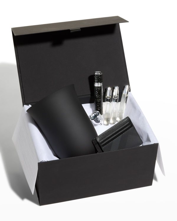 Creed Aventus En Voyage Travel Set, Sanitizing Charger, and Burberry Card Case Gift Box Set- sku206790026
