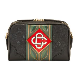 Men's Monogram Leather Crossbody Bag- sku208390529
