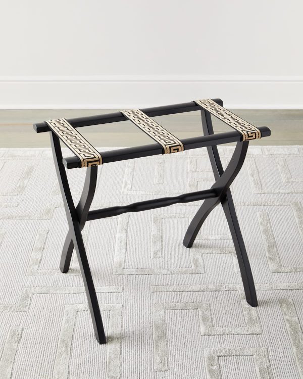 Greek Key Straps Luggage Rack- sku207411388