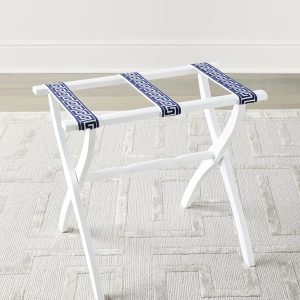 Greek Key Straps Luggage Rack- sku207422190